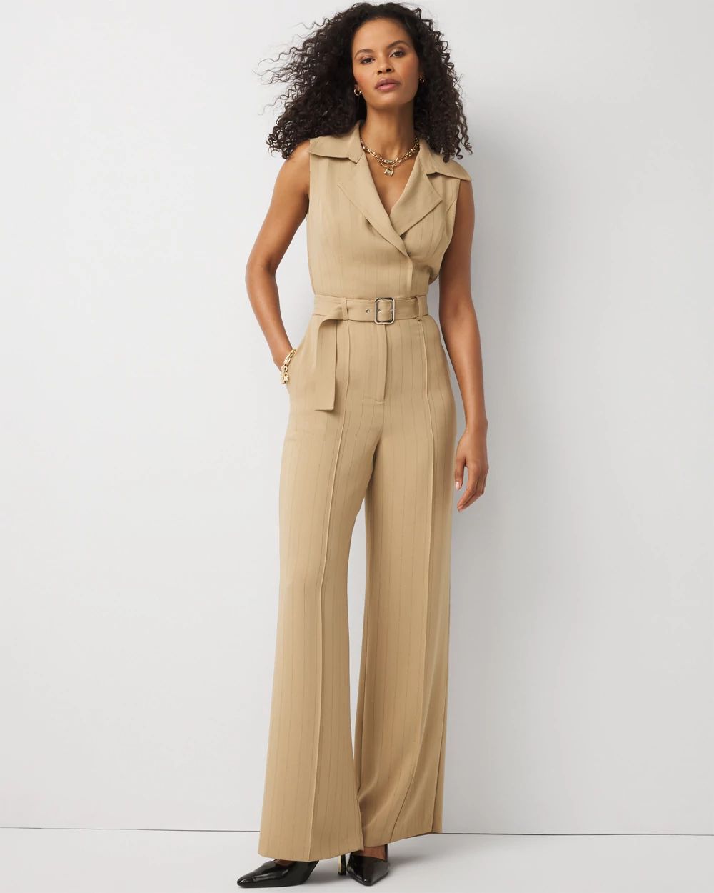 Tailored Crepe Jumpsuit | White House Black Market